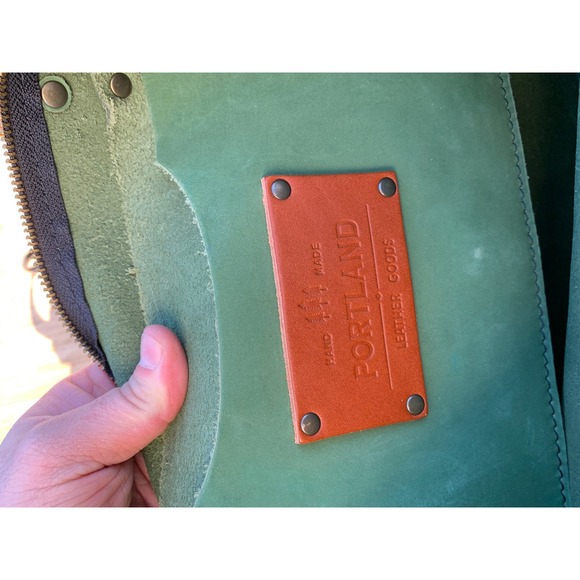 Portland Leather Goods Tote Bag succulent Zipper Top Shoulder tandles Bag plg - Picture 2 of 8